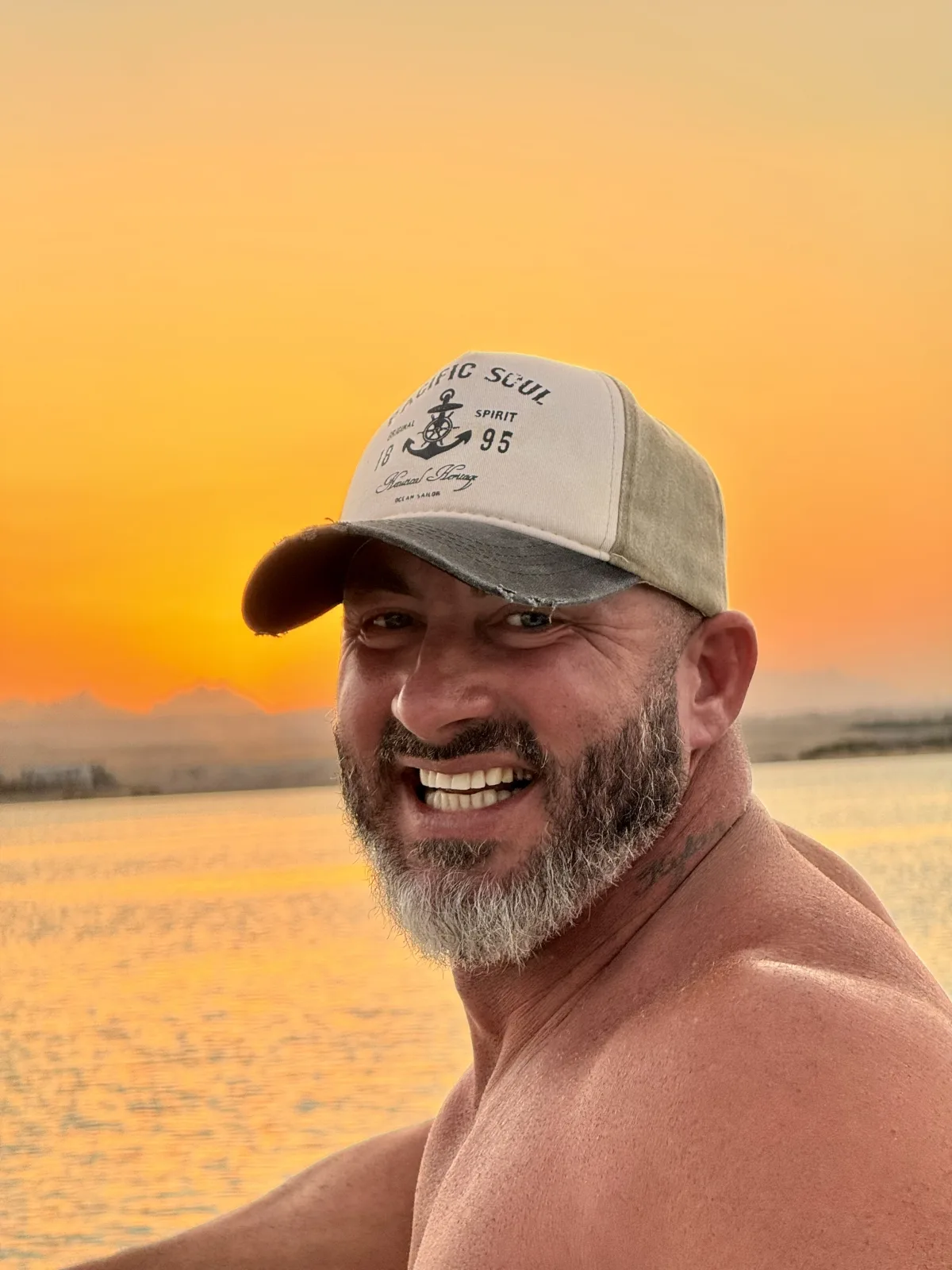 Sean Kileen at golden hour on the Red Sea